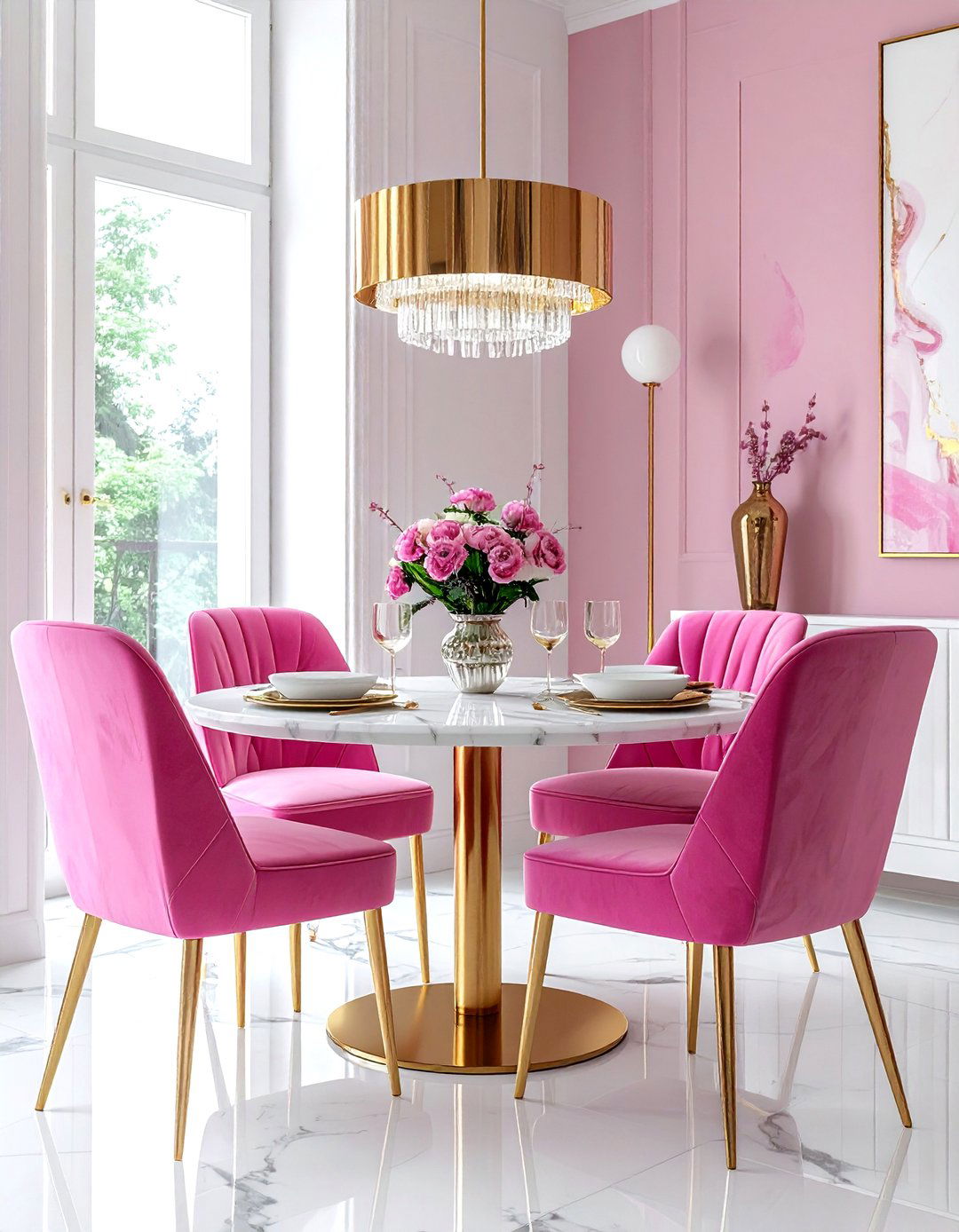 Hot Pink Dining Chairs - 30 hot pink decor ideas