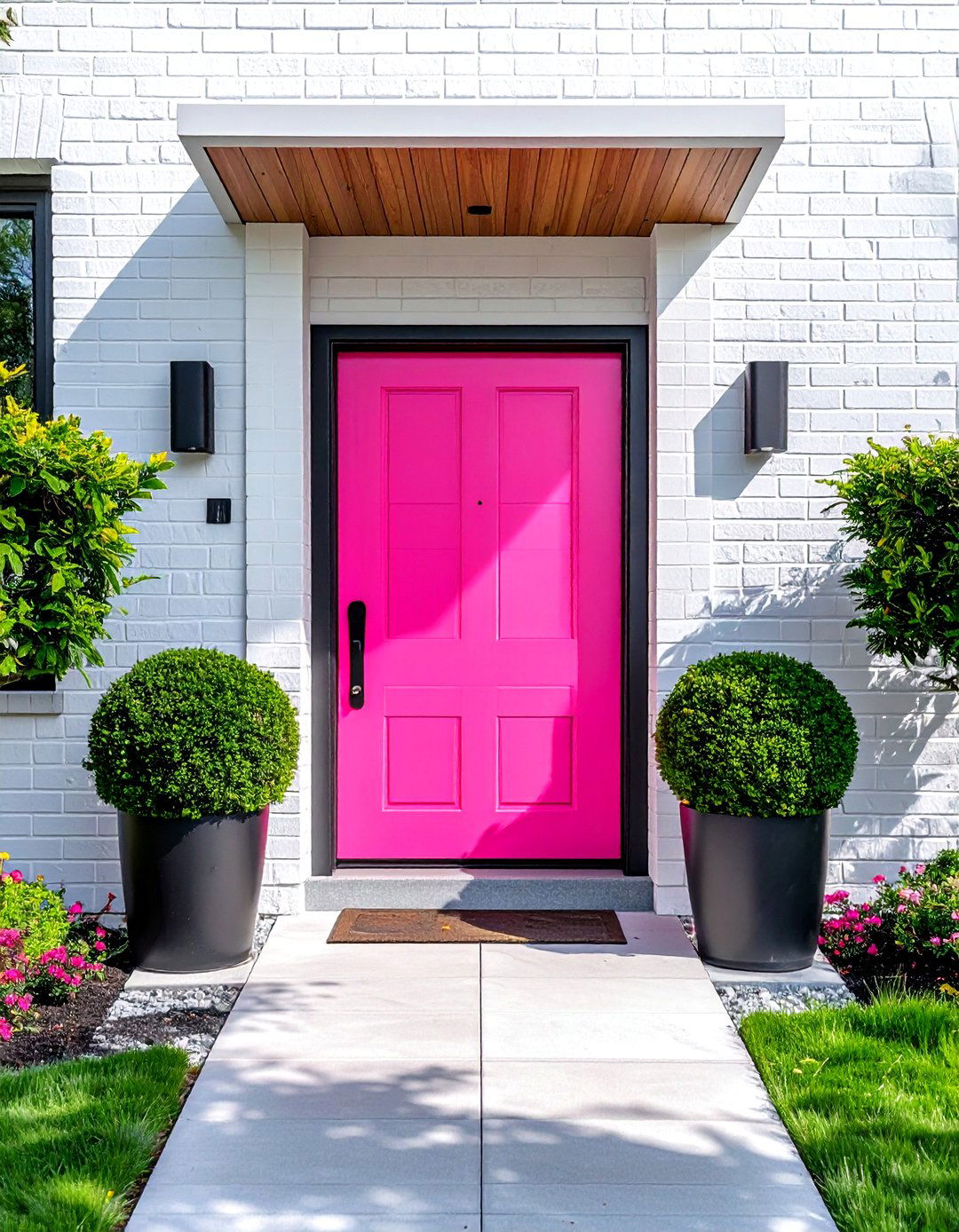 Hot Pink Front Door - 30 hot pink decor ideas