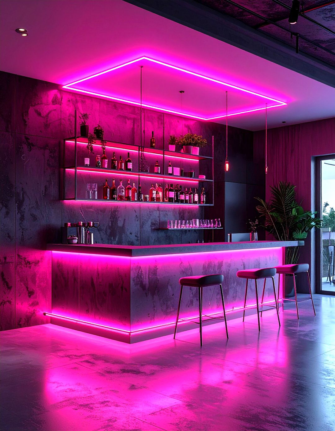 Hot Pink Neon Sign - 30 hot pink decor ideas