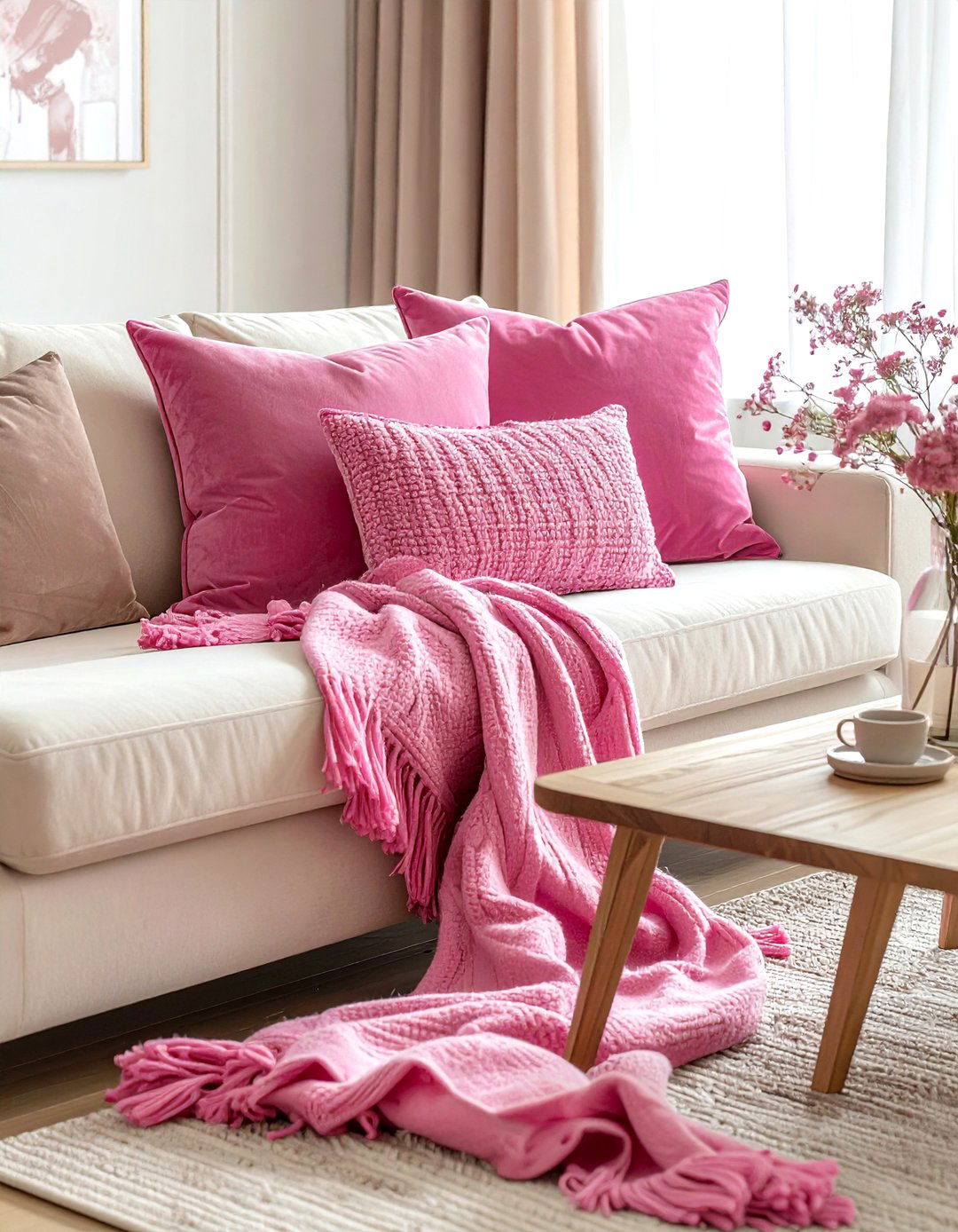 Hot Pink Throw Pillows - 30 hot pink decor ideas