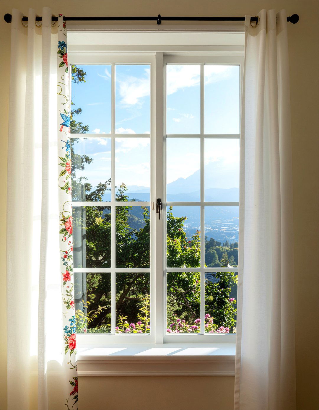 Hummingbird Curtain - 30 bird bedroom ideas