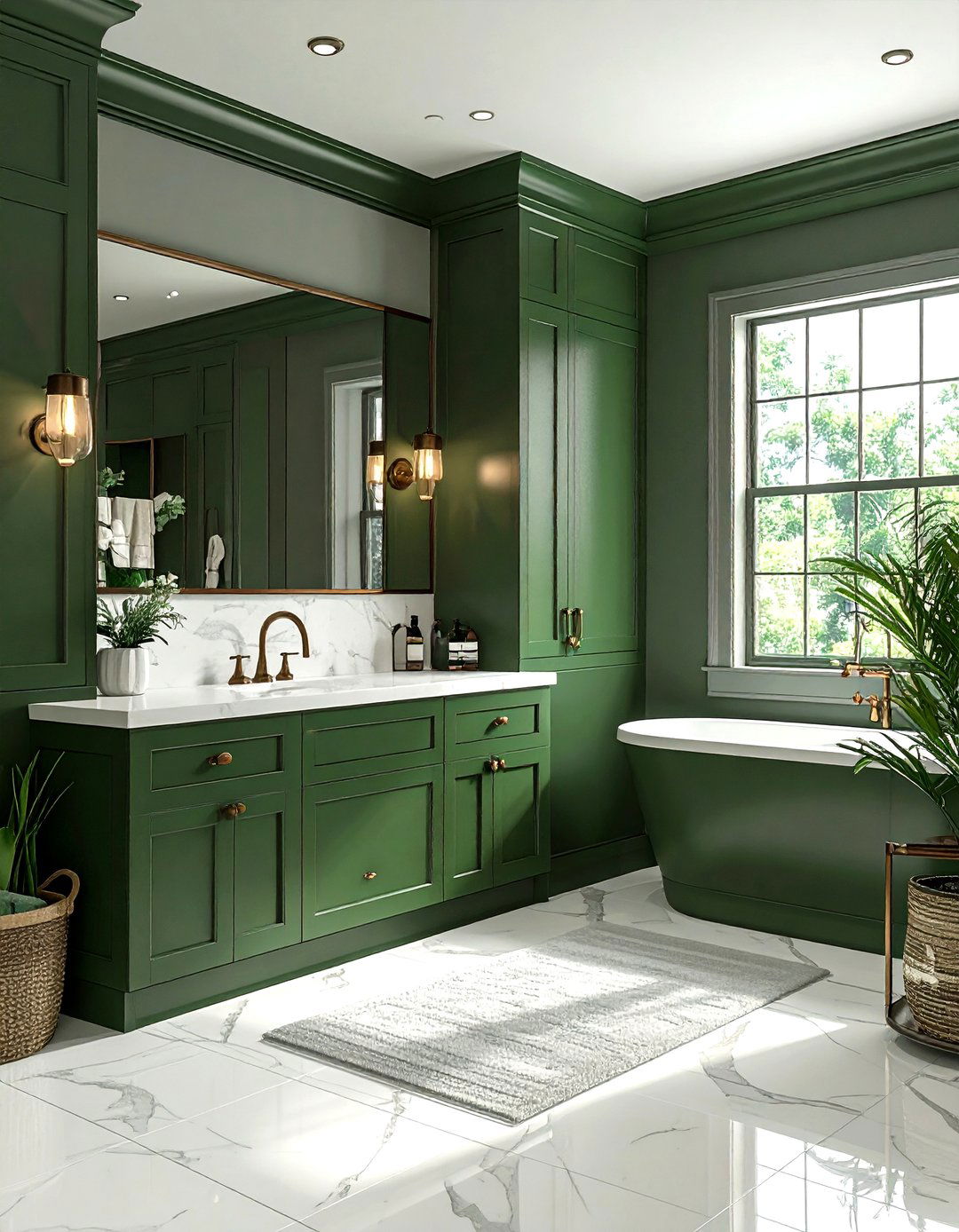 Hunter Green Bathroom - 30 green bathroom decor ideas