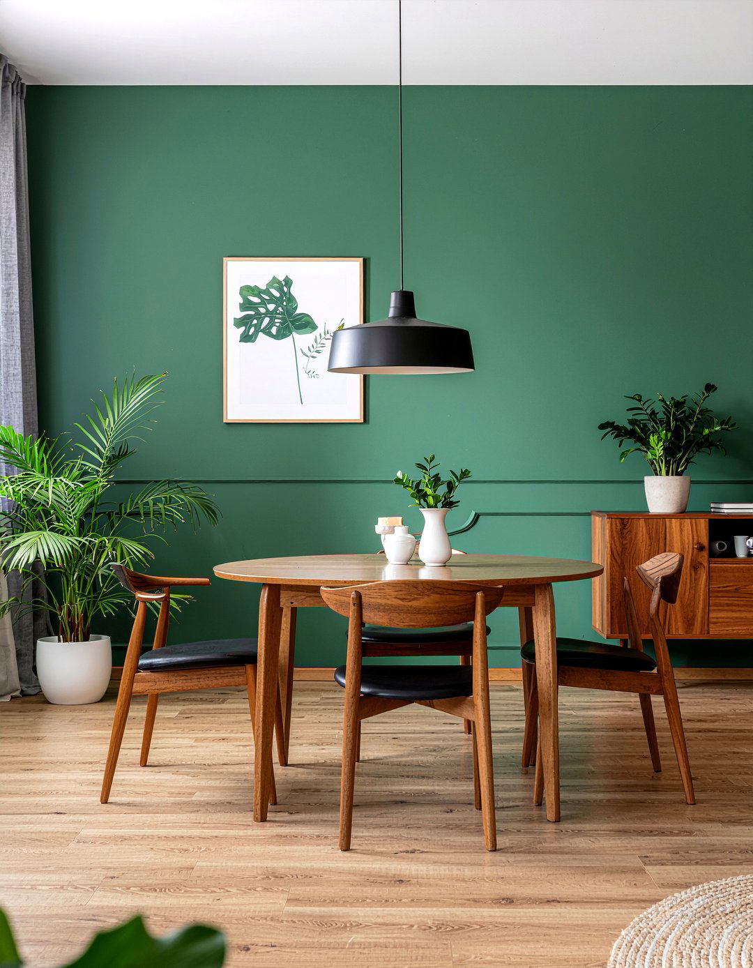 Hunter Green Dining Indoor Plants - 30 hunter green dining room ideas