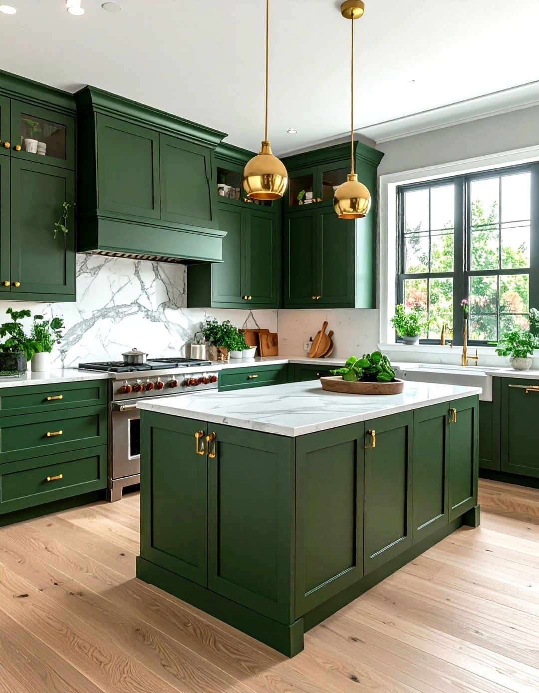 Hunter Green Kitchen Cabinets - 30 hunter green kitchen ideas