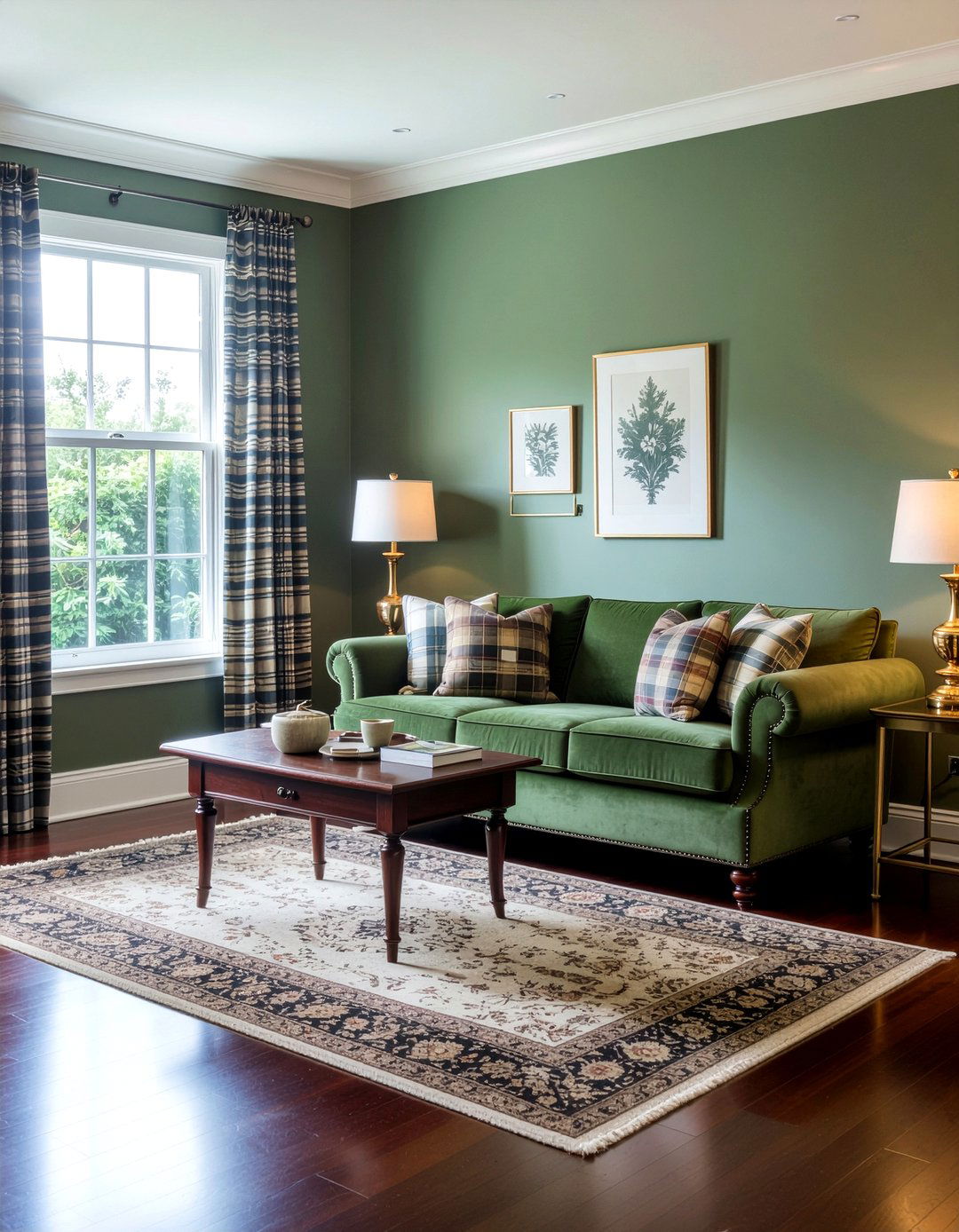 Hunter Green Living Room - 30 green living room ideas