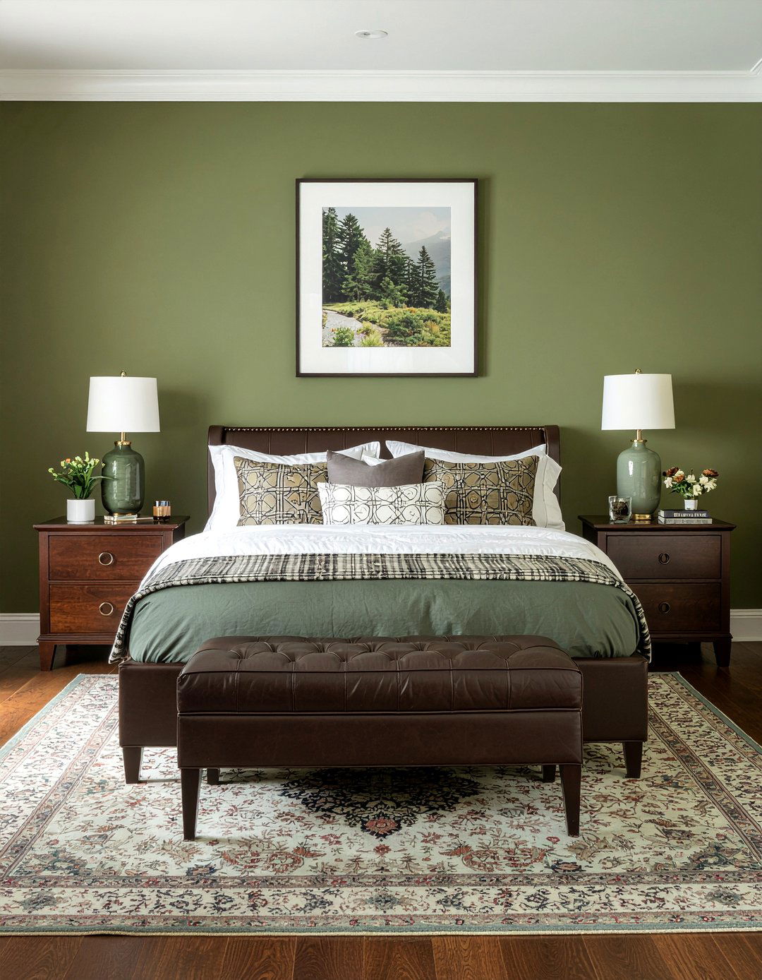 Hunter green bedroom - 30 jewel toned bedroom ideas