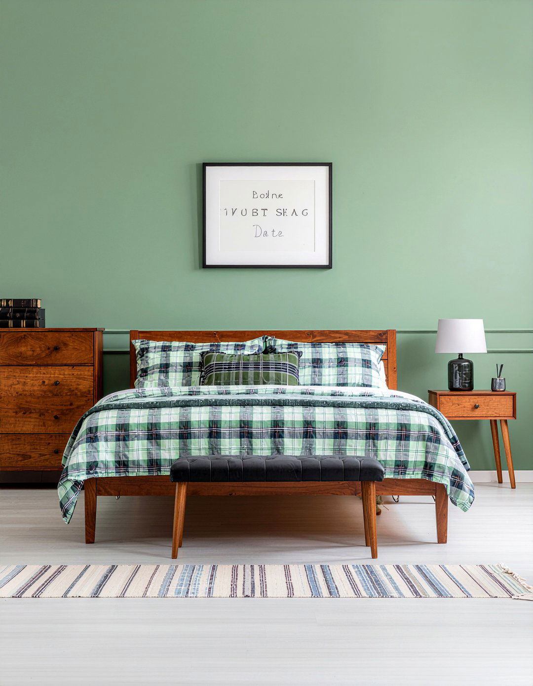 Hunter green bedroom - 30 bedroom green walls