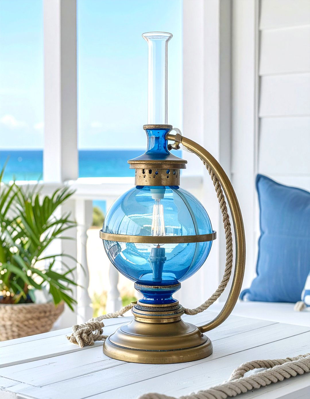 Hurricane Globe Lamp - 30 vintage lamp ideas