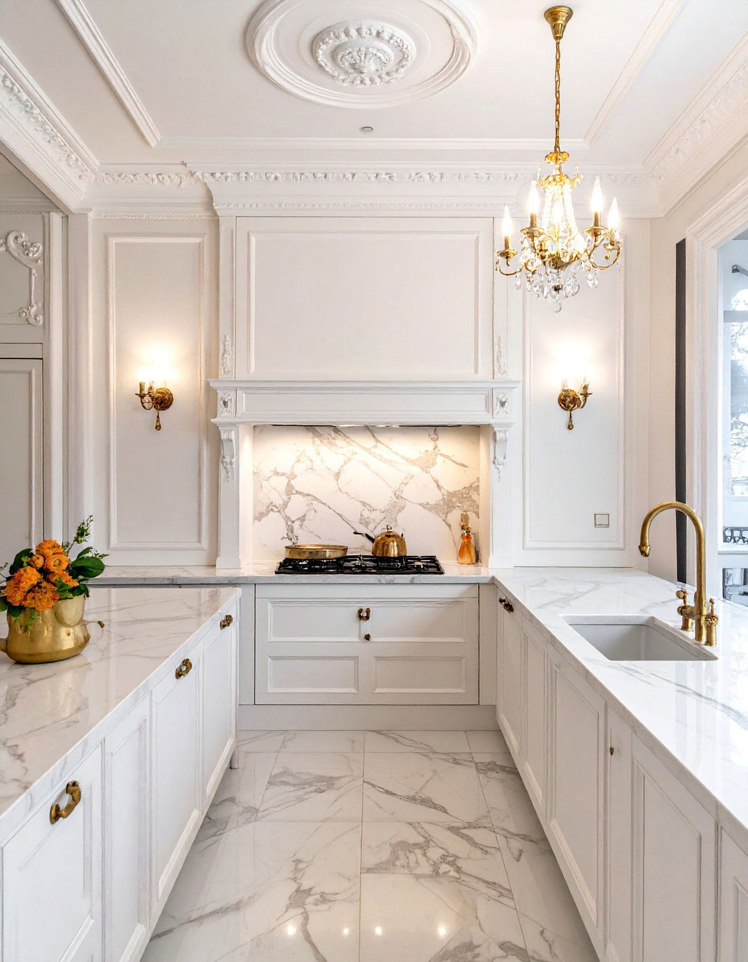 Identical Backsplash Panels - 30 symmetrical kitchen ideas