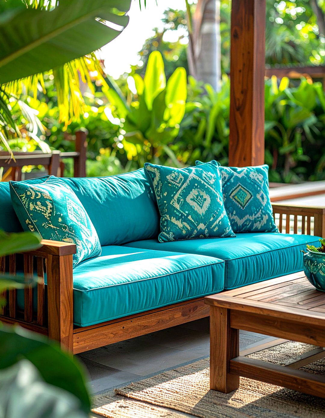 Ikat patio cushions - 30 ikat decor ideas