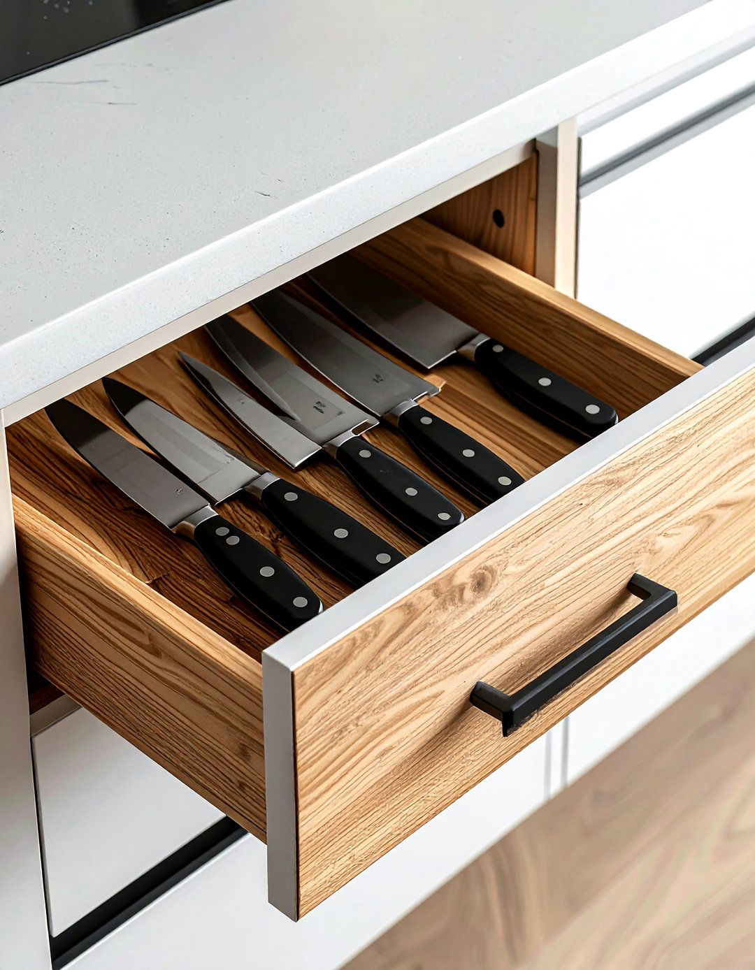In Drawer Knife Block - 30 kitchen drawer organization ideas