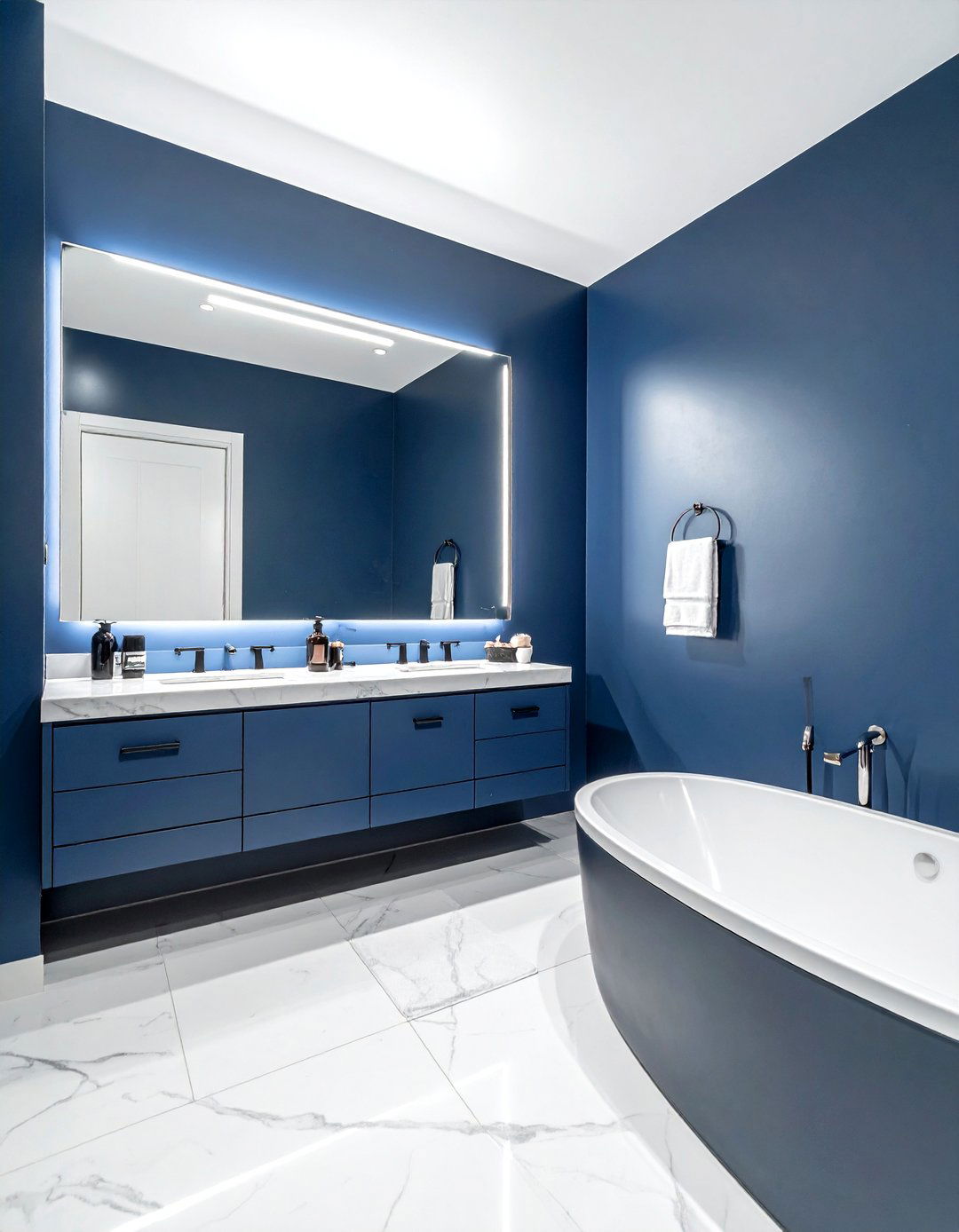 Indigo Bathroom Paint - 30 blue bathroom ideas