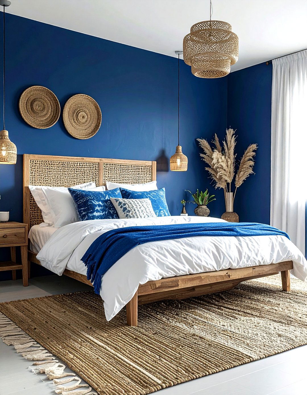 Indigo Blue Bedroom - 30 bedroom accent color ideas