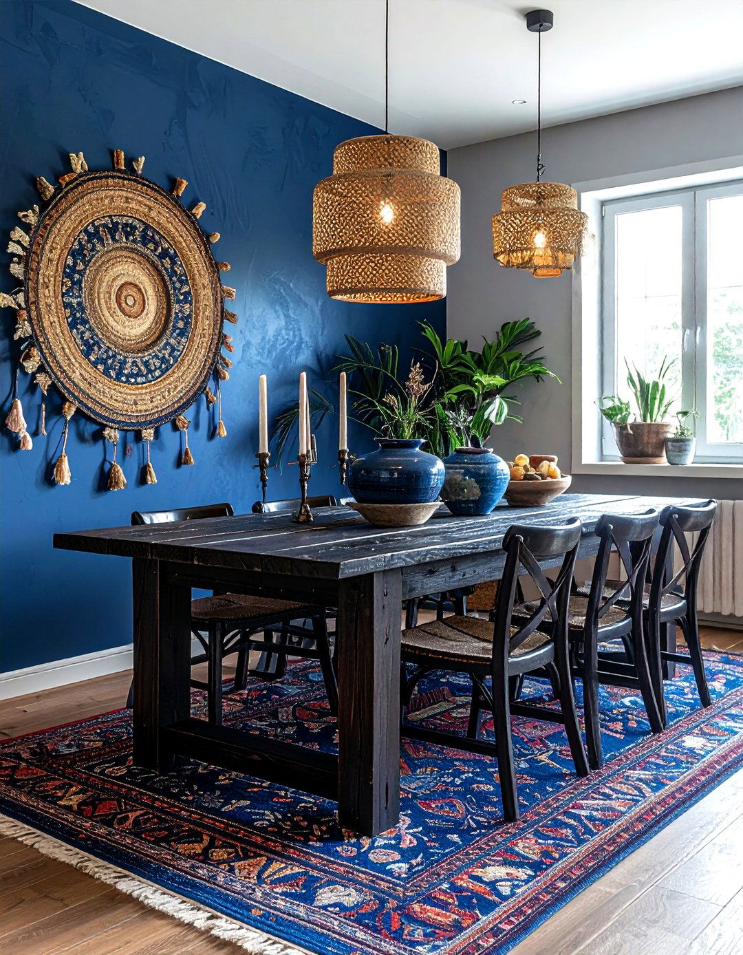 Indigo Dining Room - 30 cool blue dining room ideas