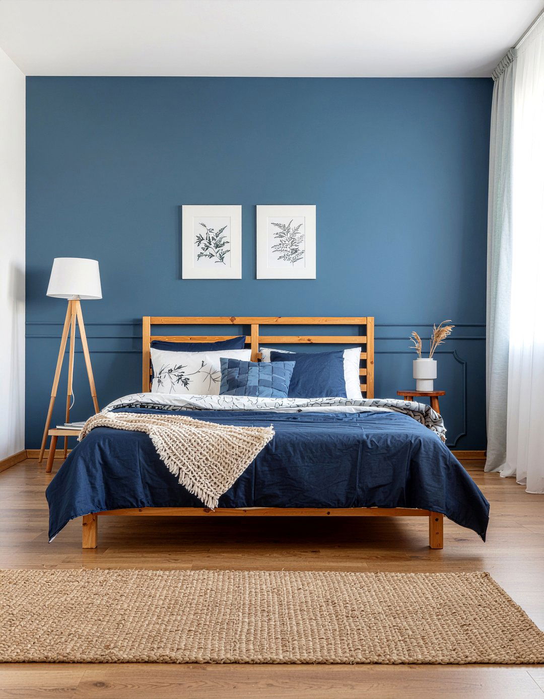 Indigo blue bedroom - 30 jewel toned bedroom ideas