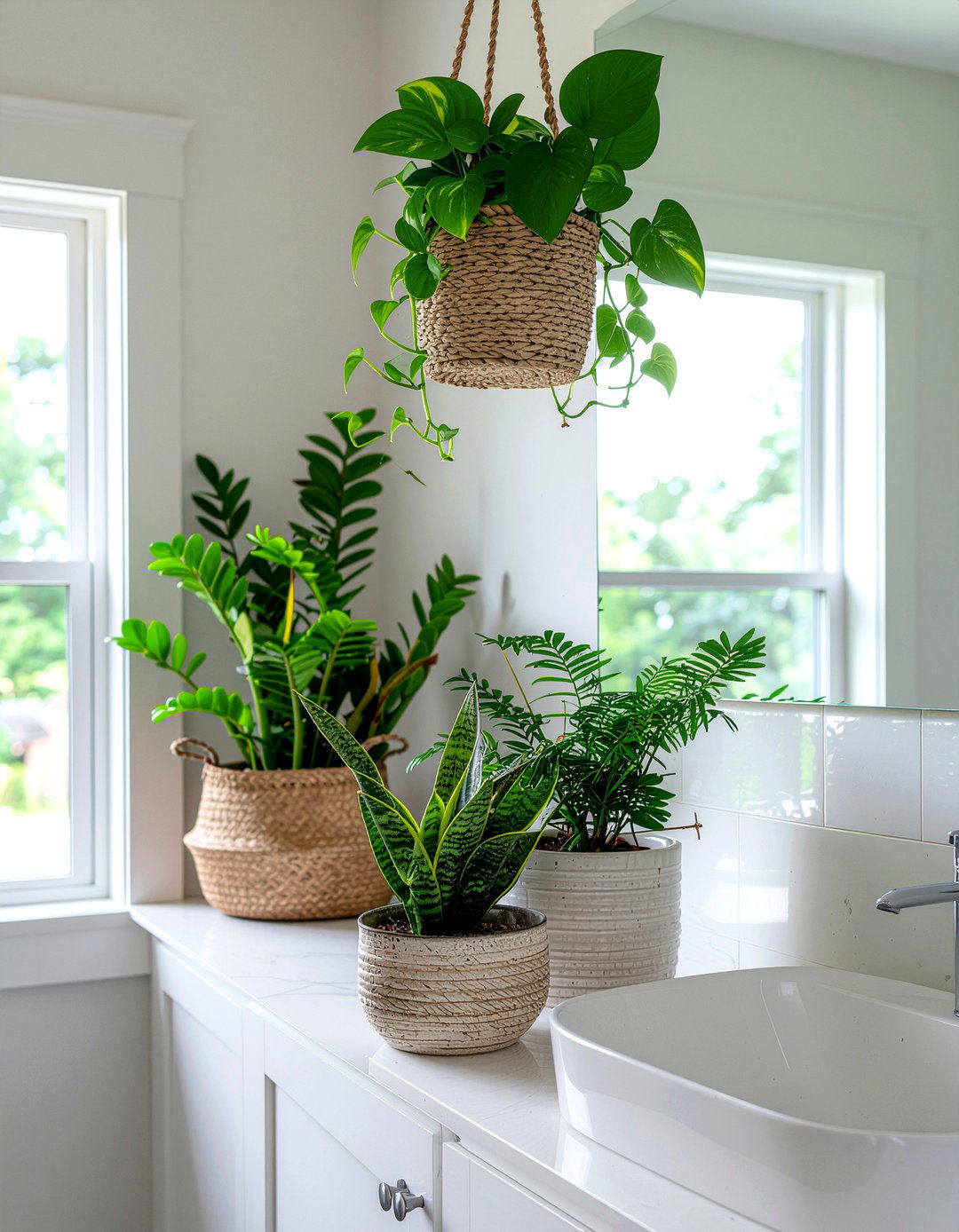 Indoor Bathroom Plants - 30 bathroom simple change ideas