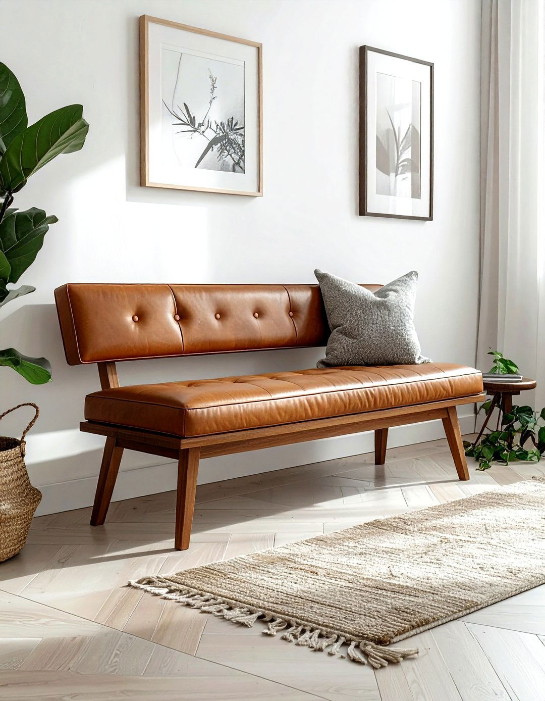 Indoor Bench - 30 living room modern furniture ideas