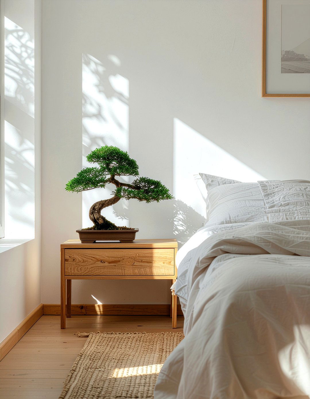 Indoor Bonsai Tree - 30 zen bedroom ideas