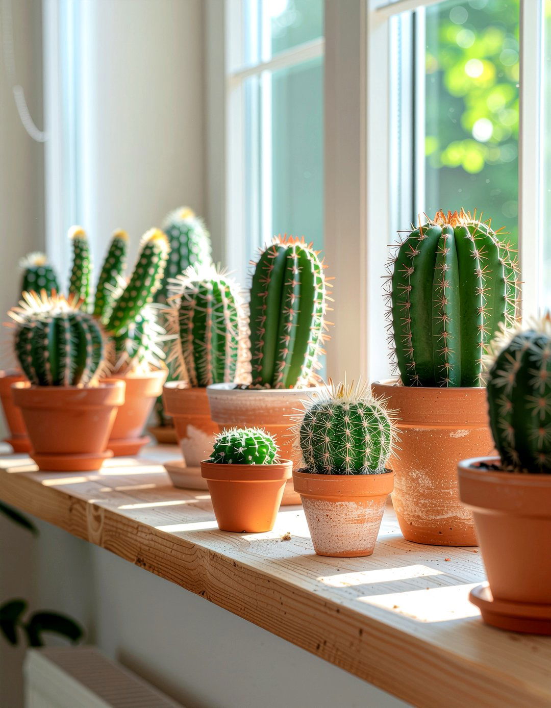 Indoor Cactus Arrangement - 30 Mexican living room ideas