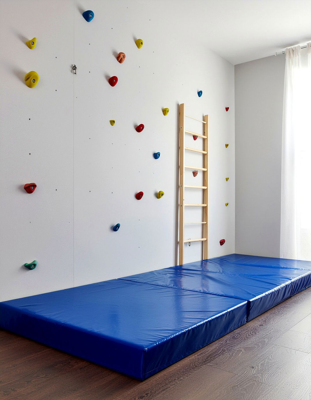 Indoor Climbing Wall - 30 preschooler bedroom ideas