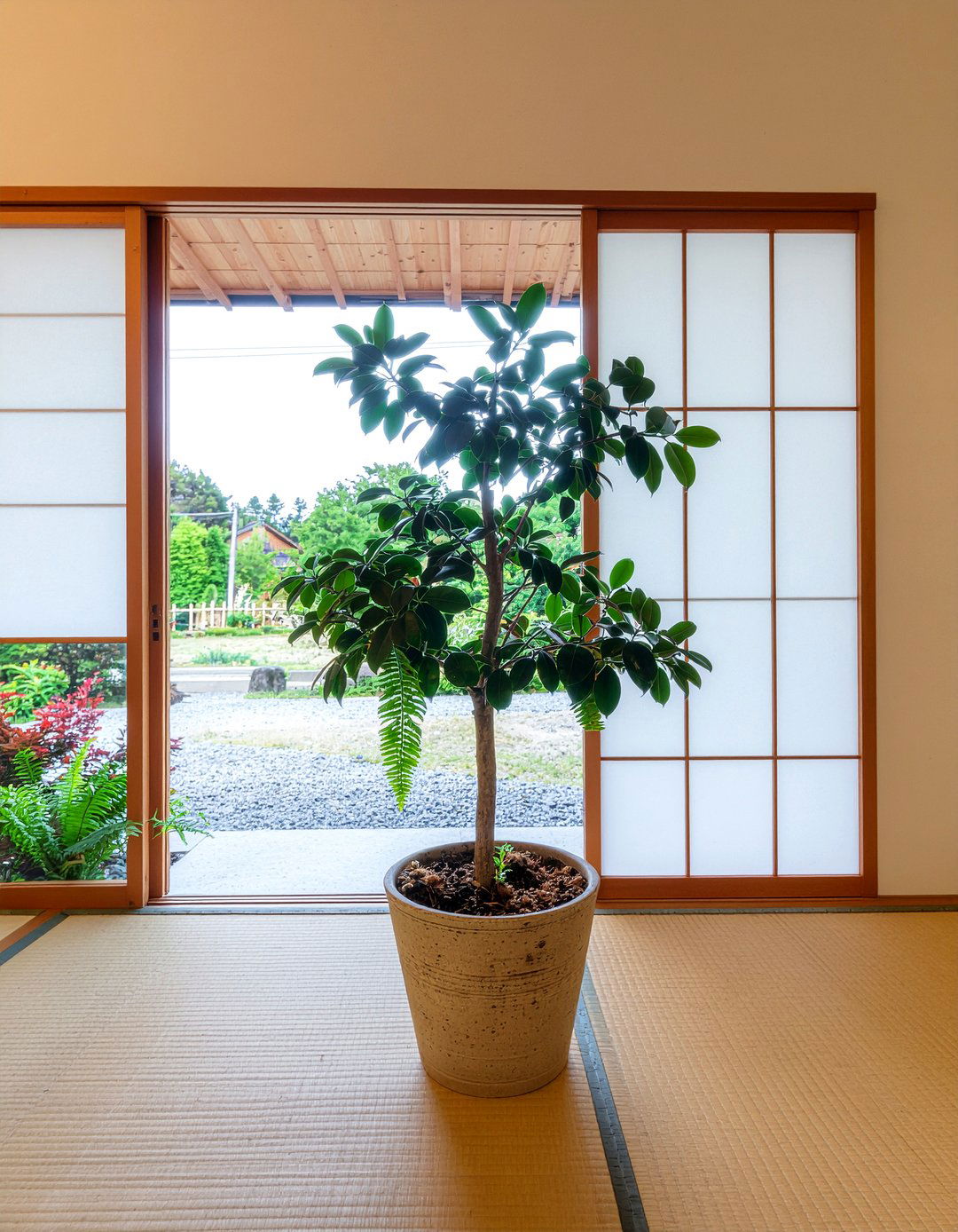 Indoor Garden Integration - 30 Japanese living room ideas