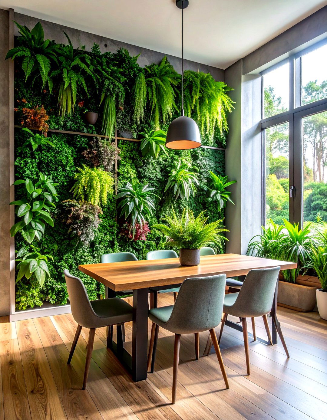 Indoor Garden Wall - 30 tiny dining room ideas