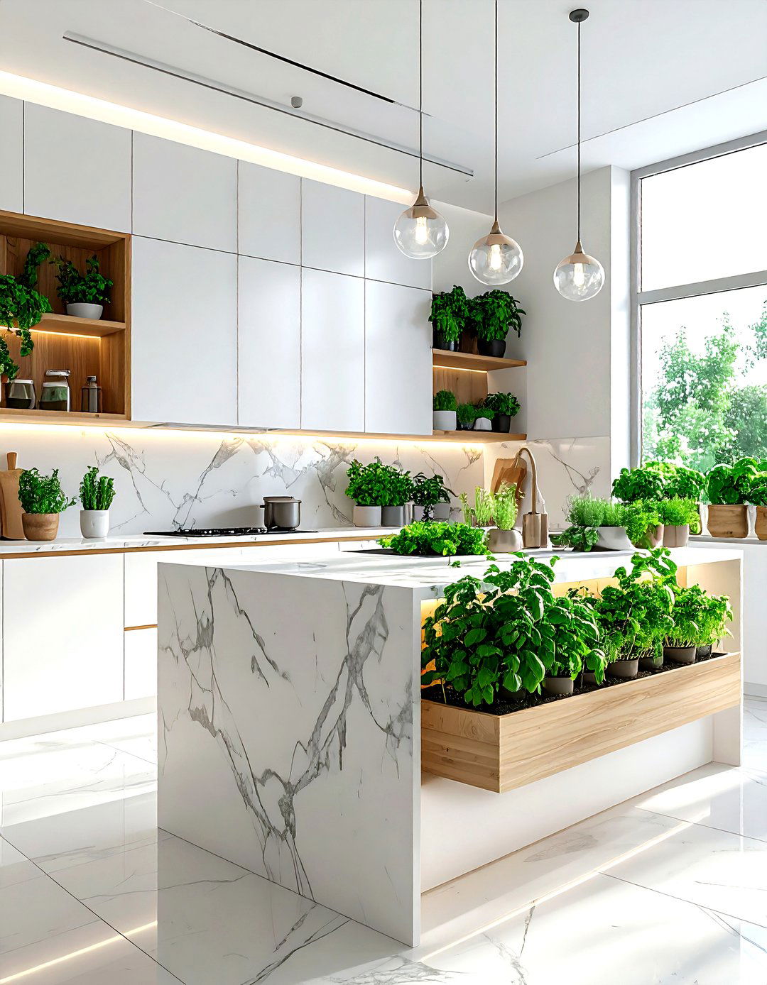 Indoor Herb Garden - 30 high-end kitchen ideas