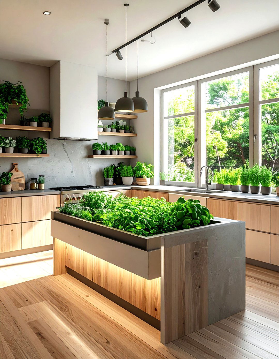 Indoor Herb Garden - 30 kitchen statement piece ideas