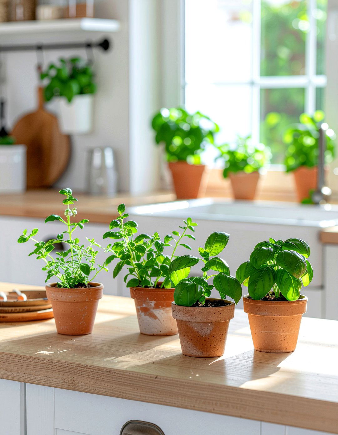 Indoor Herb Garden - 30 low cost kitchen makeover ideas