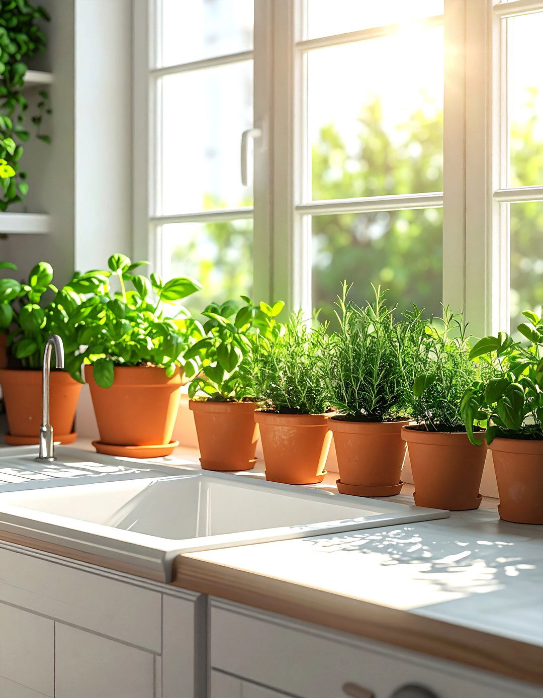 Indoor Herb Garden - 30 cheap kitchen ideas