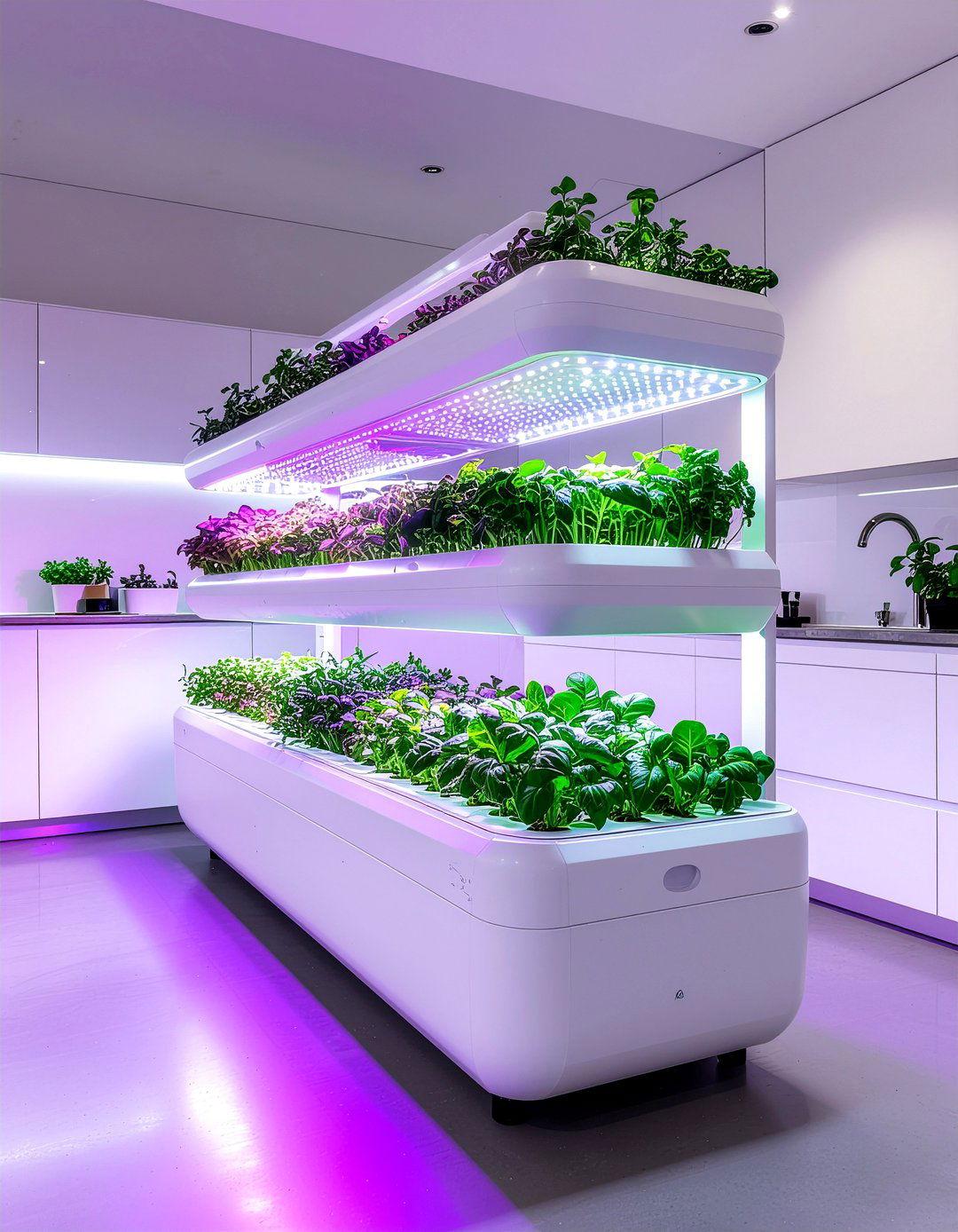 Indoor Hydroponic System - 30 kitchen herb garden ideas