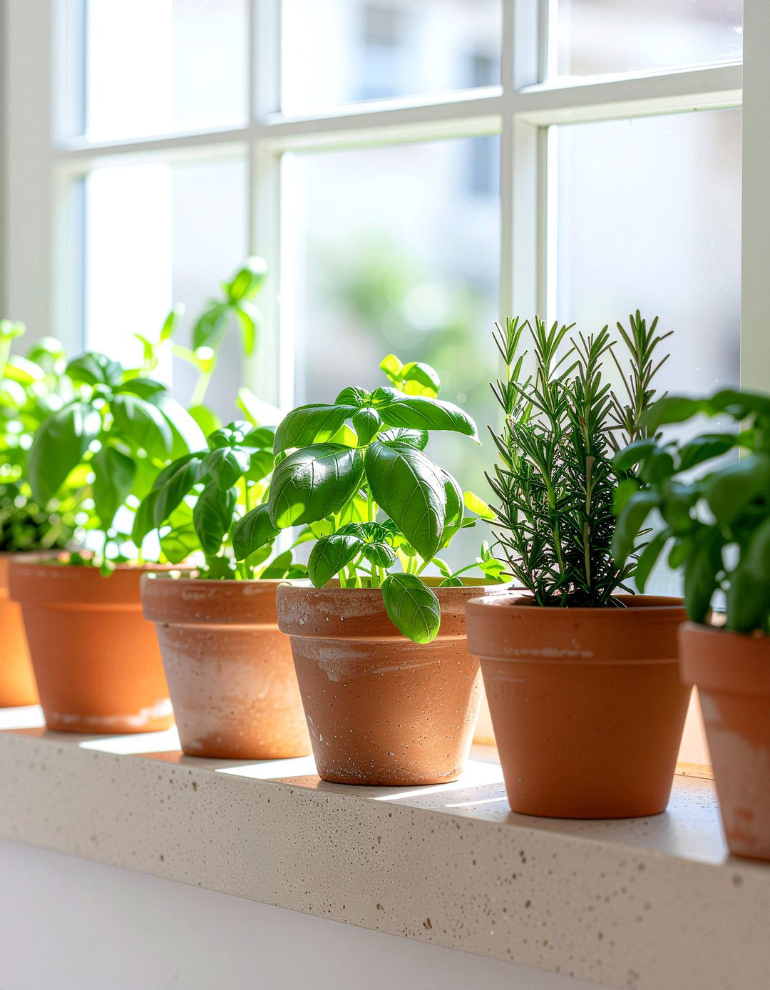 Indoor Kitchen Herbs - 30 kitchen warmth ideas