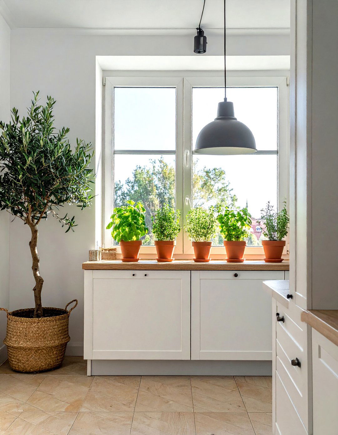Indoor Kitchen Plants - 30 warm modern kitchen ideas