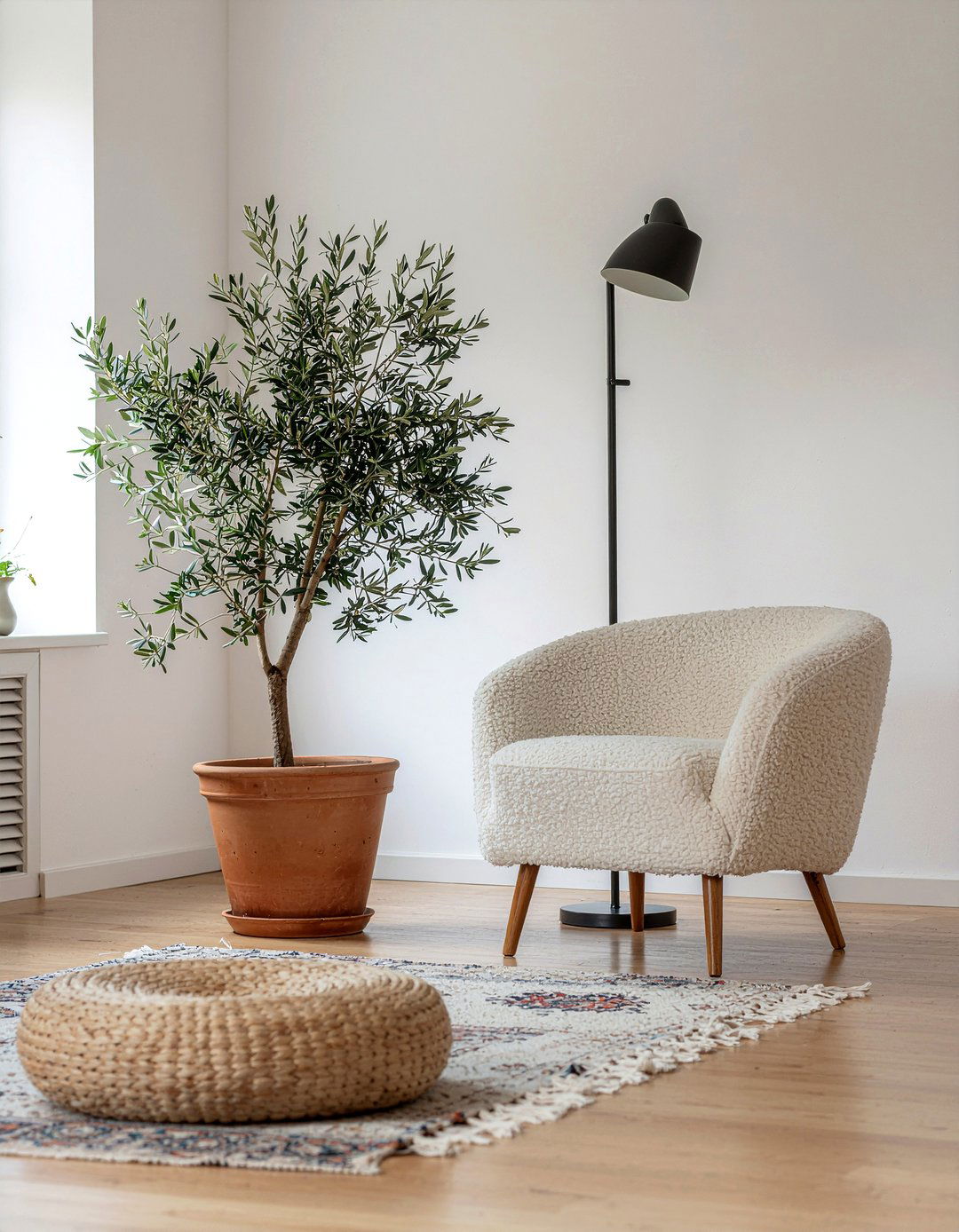 Indoor Olive Tree - 30 living room anchor piece ideas