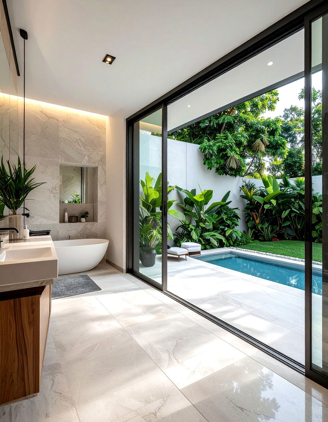 Indoor Outdoor Bathroom - 30 California bathroom ideas