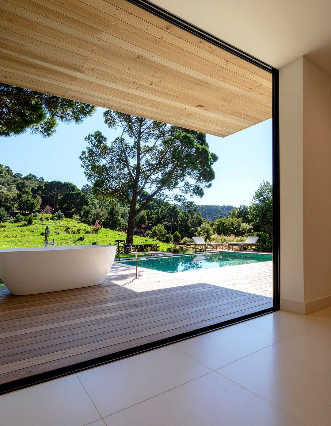 Indoor Outdoor Bathroom - 30 nature-inspired bathroom ideas