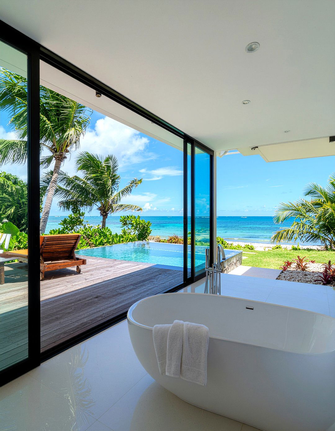 Indoor Outdoor Bathroom Connection - 30 luxury master bathroom ideas