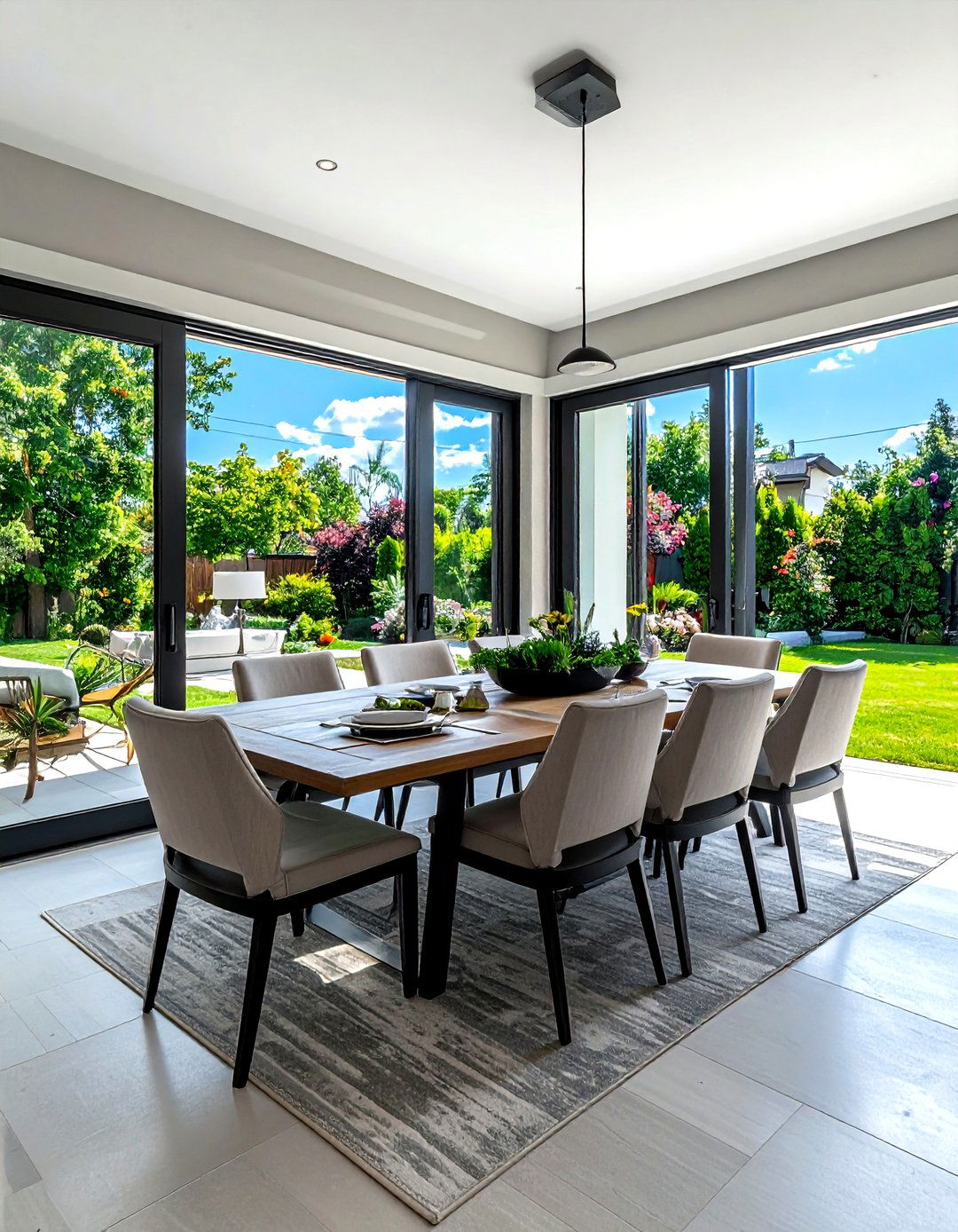 Indoor Outdoor Dining Area - 30 flexible dining room ideas