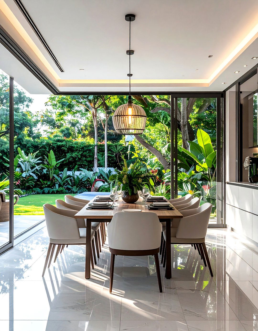 Indoor Outdoor Dining Area - 30 showpiece dining room ideas