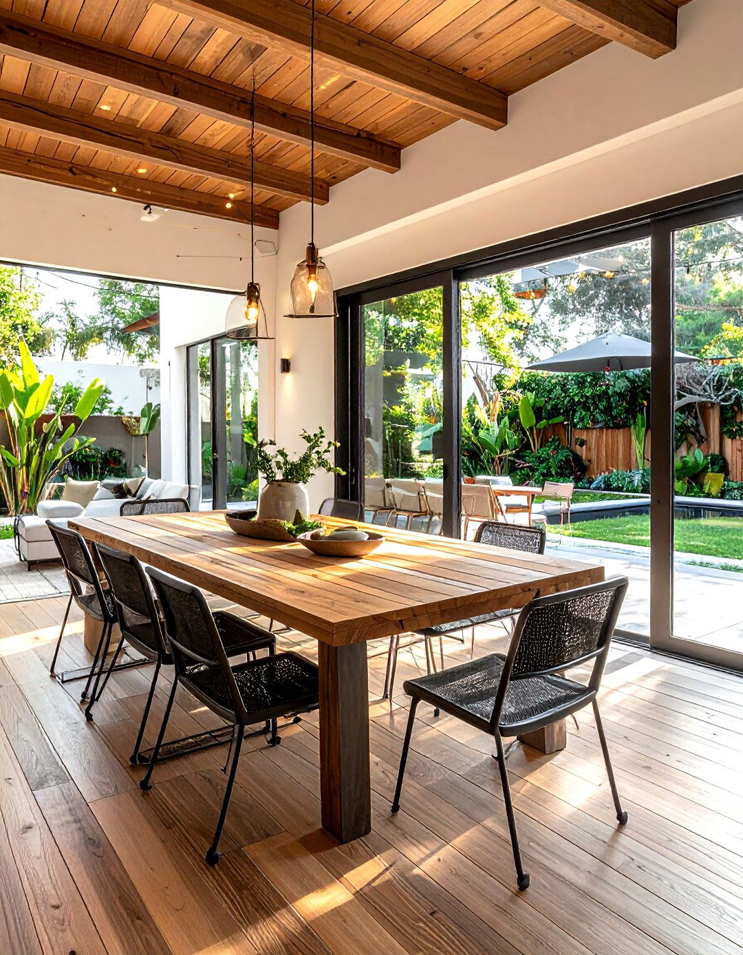 Indoor Outdoor Dining Room - 30 Los Angeles dining room ideas