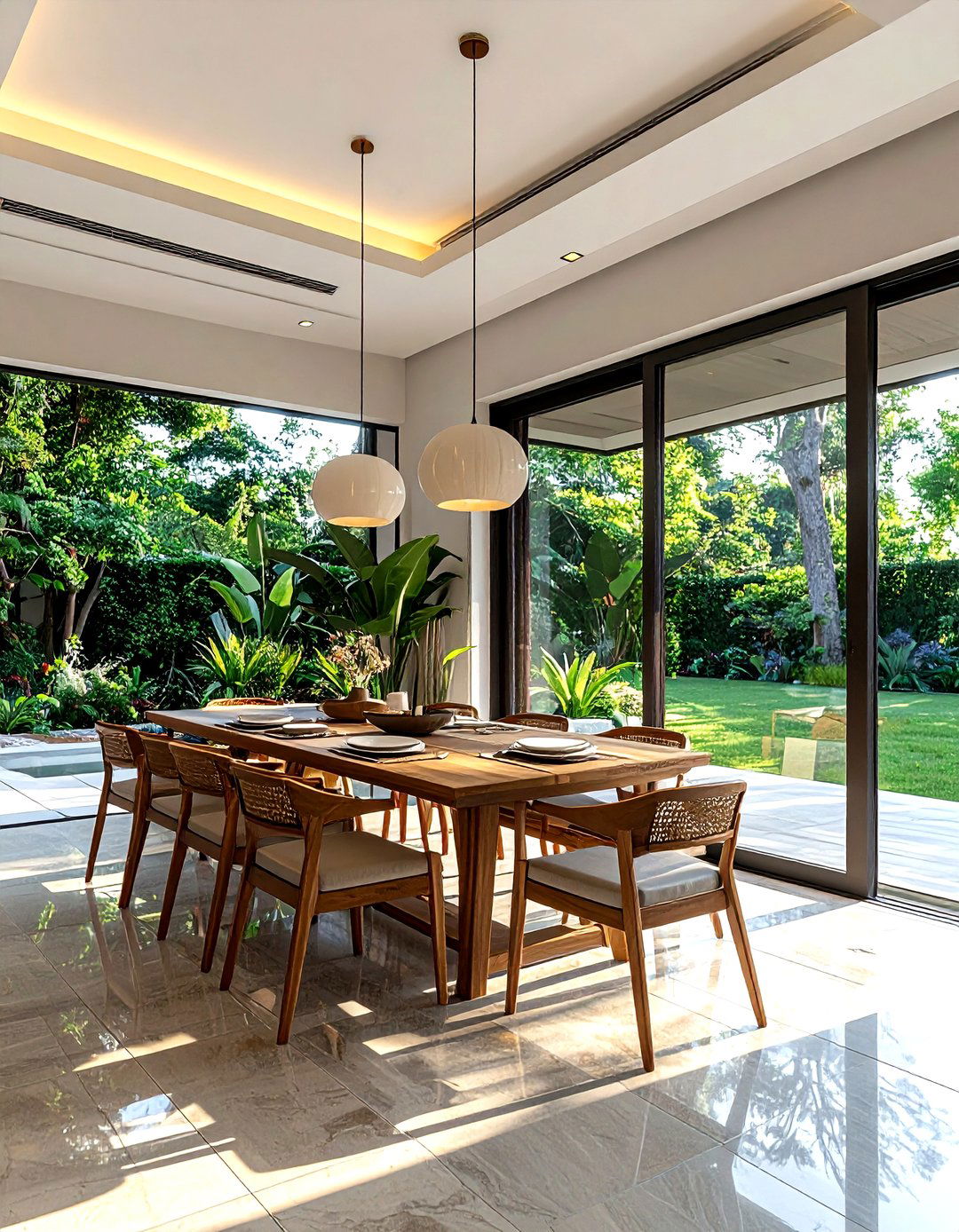 Indoor Outdoor Dining Room - 30 refined dining room ideas