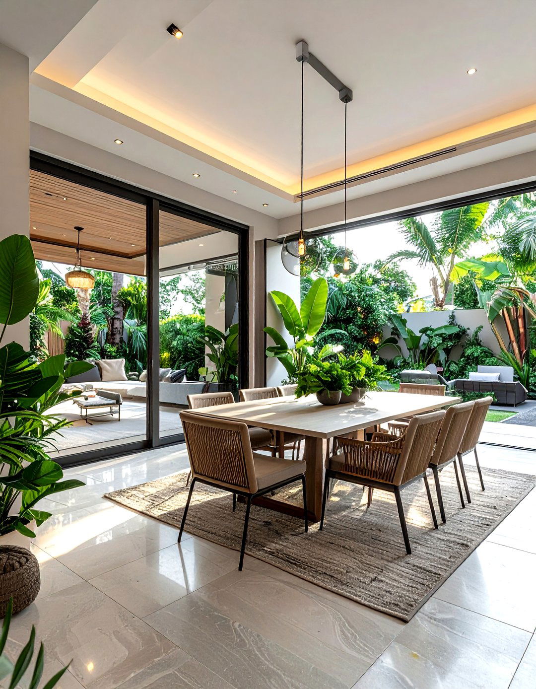 Indoor Outdoor Dining Space - 30 surprising dining room ideas