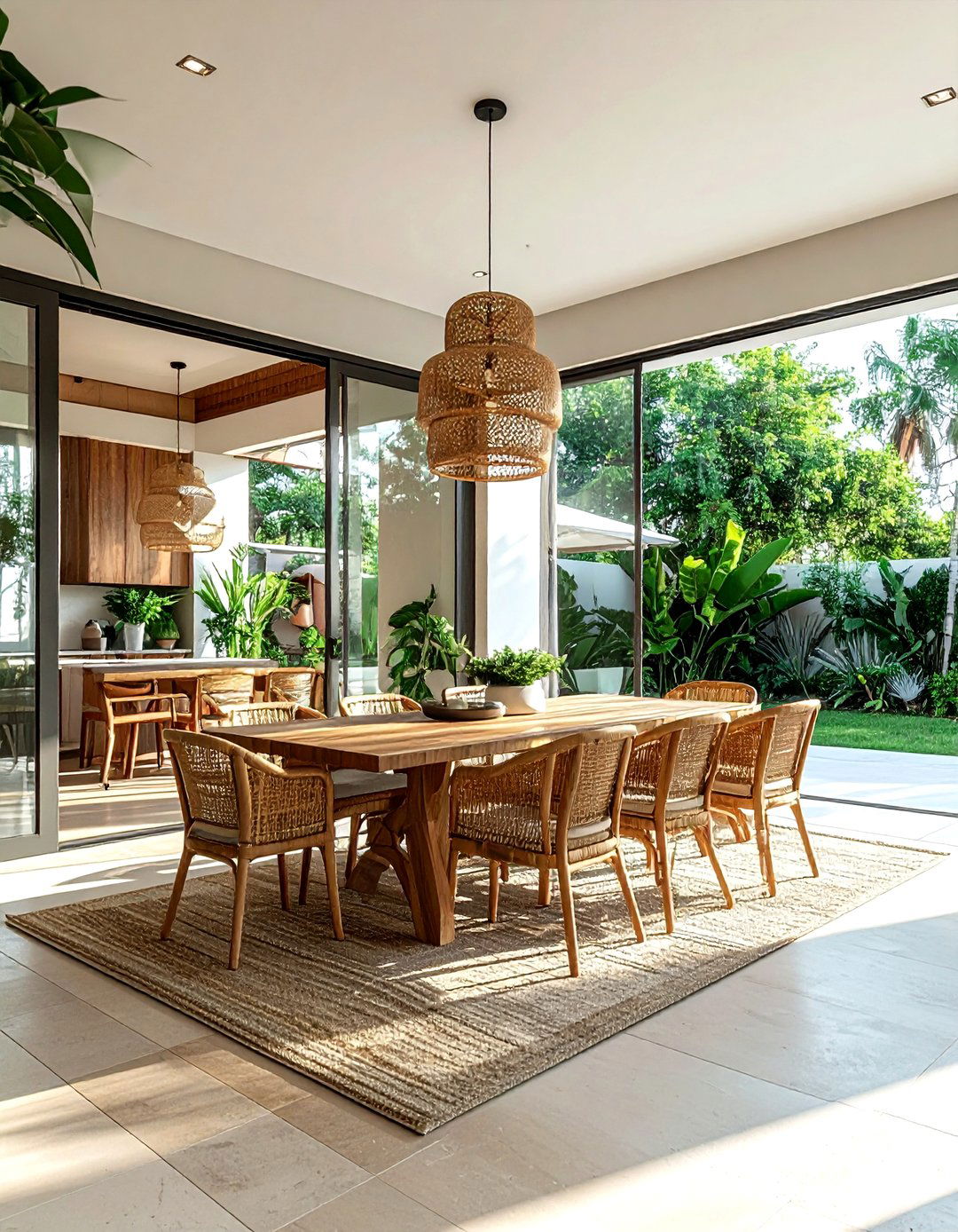 Indoor Outdoor Dining Space - 30 Texas dining room ideas