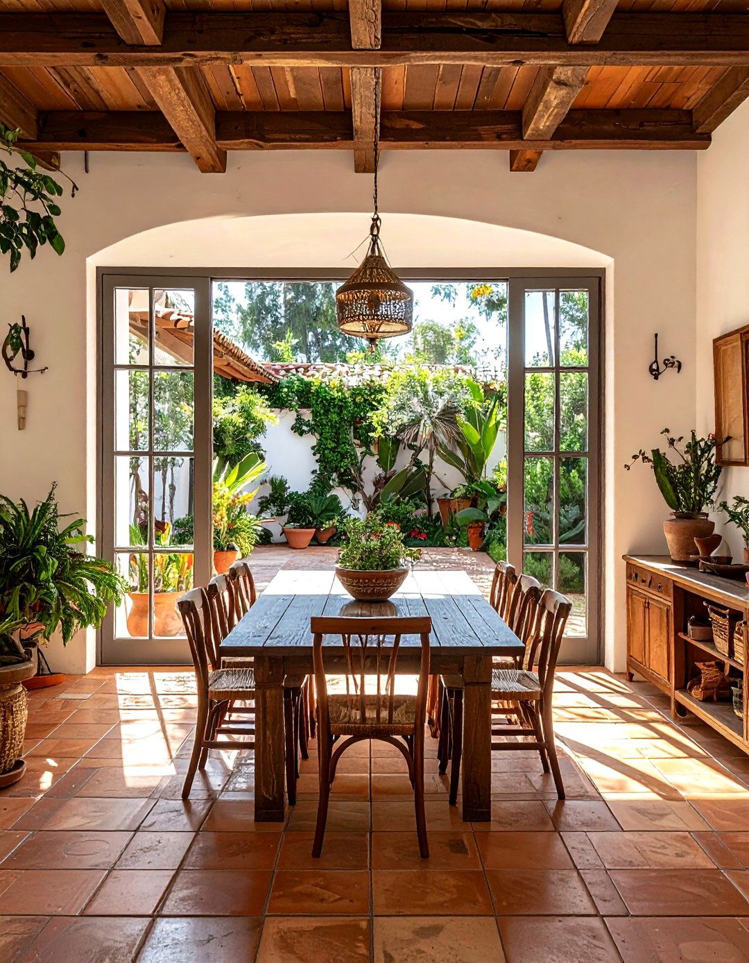 Indoor Outdoor Flow - 30 Spanish dining room ideas