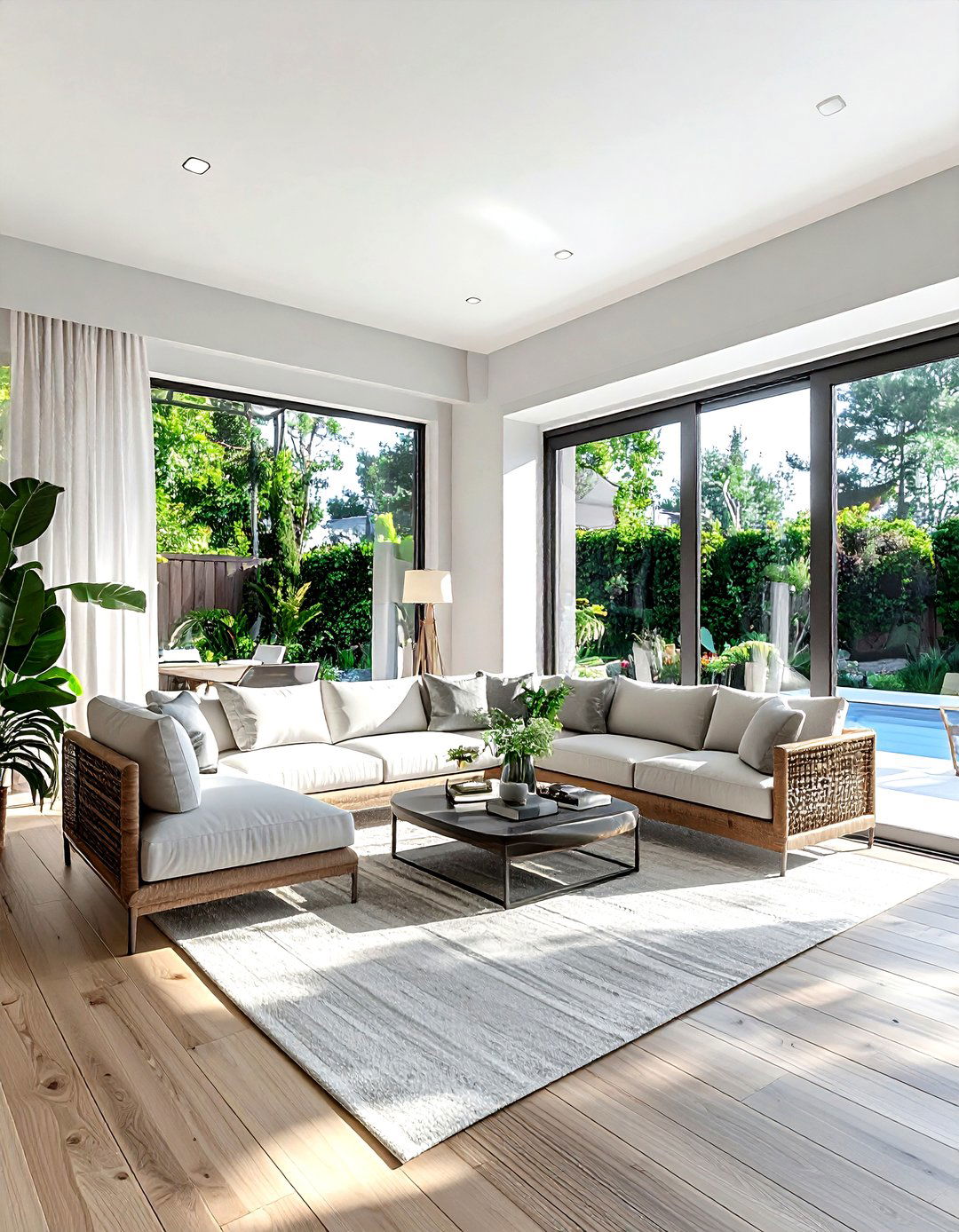 Indoor Outdoor Living Room - 30 resort living room ideas