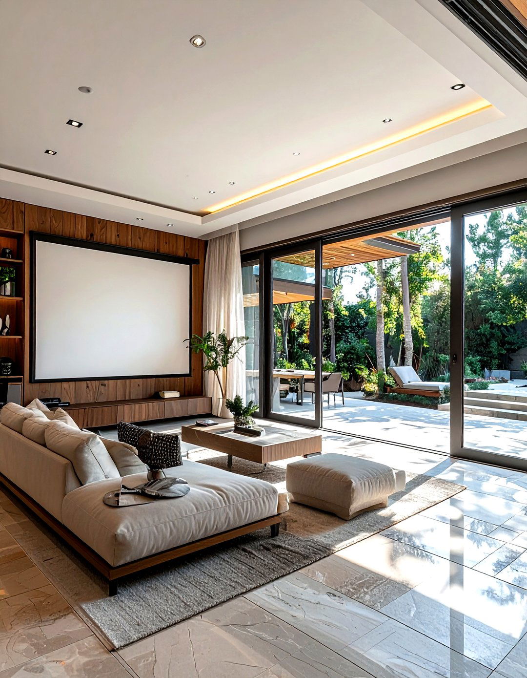 Indoor Outdoor Living Room Projector - 30 living room projector ideas