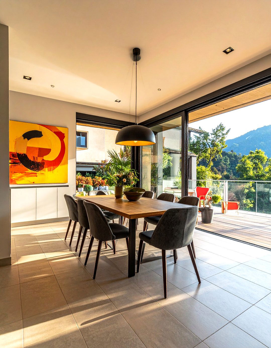 Indoor Outdoor Living Space - 30 Swiss dining room ideas