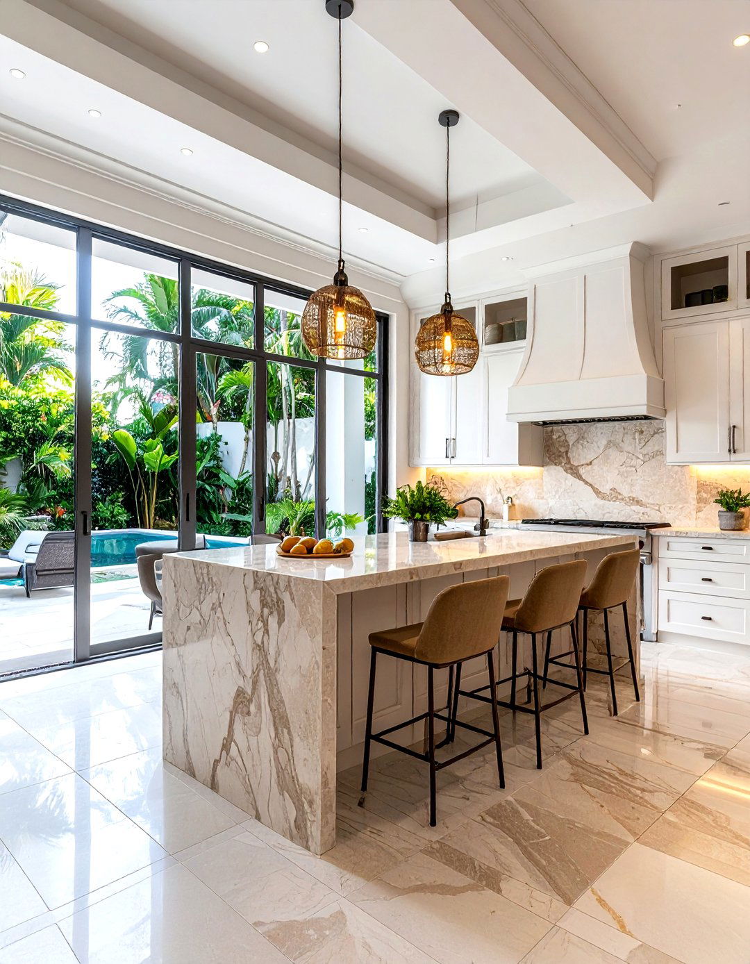 Indoor Outdoor Pass Through - 30 Caribbean kitchen ideas