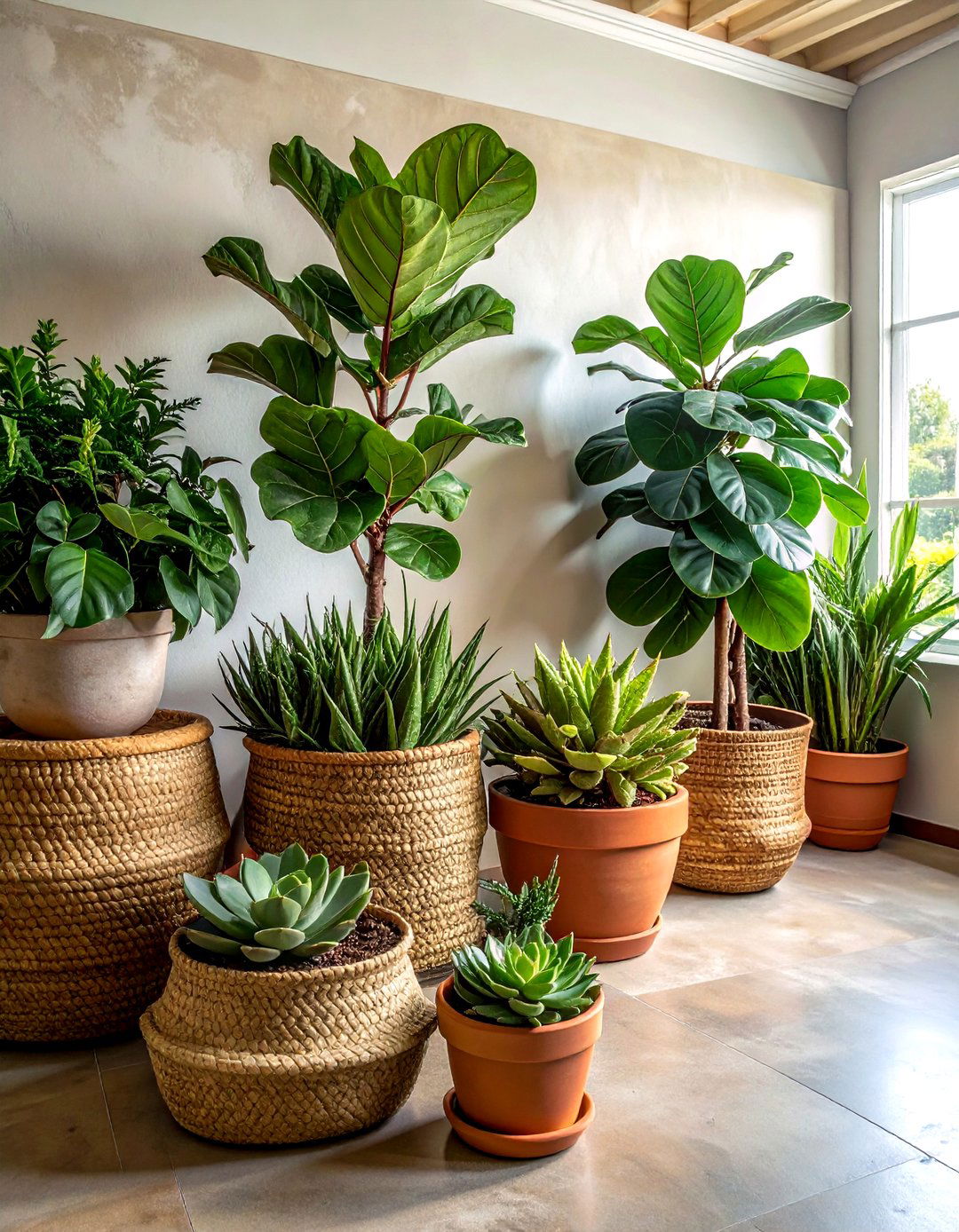 Indoor Plant Arrangement - 30 stylist decor ideas