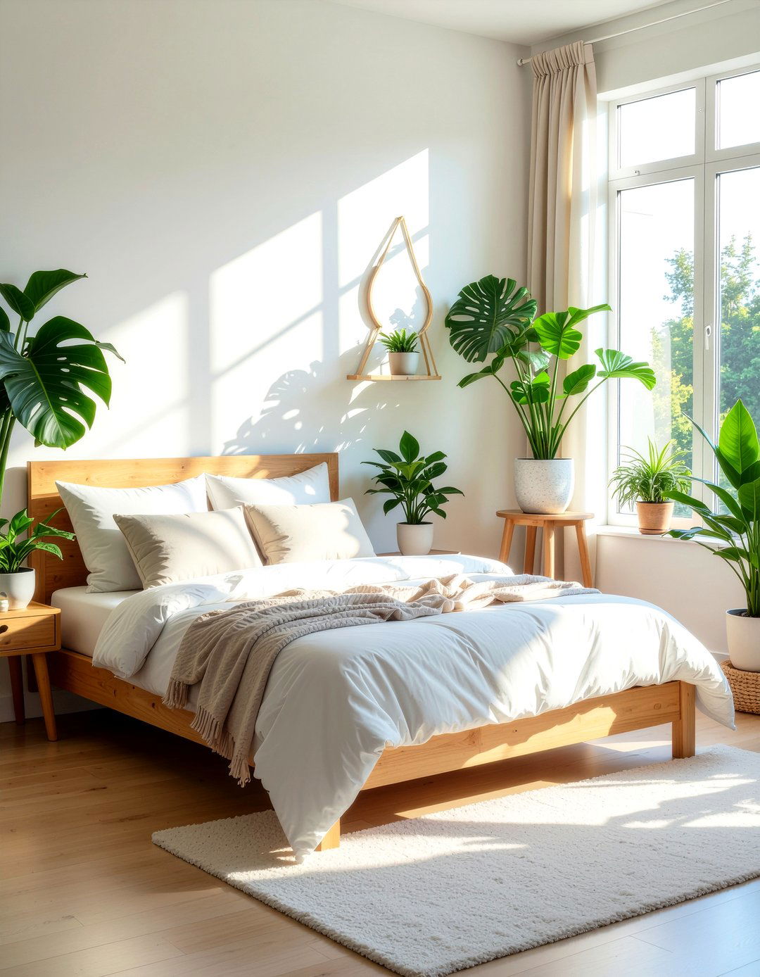 Indoor Plant Bedroom - 30 garden themed bedroom ideas